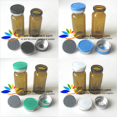 10ml amber glass vial bottle with rubber stopper for testosterone hgh lypholization anabolic